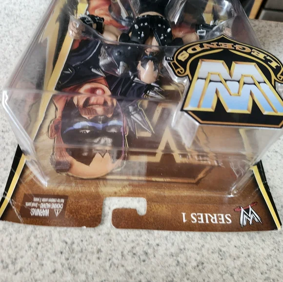 WWE Legends 1 Road Warrior Hawk Figure in Black and Silver - Picture 6 of 10